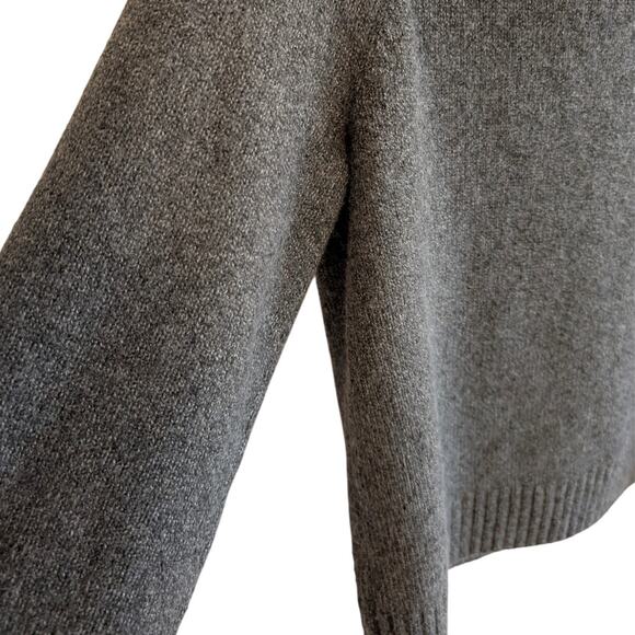 BP. Women's Fold Over Off The Shoulder Sweater Long Sleeve Gray Size M - Picture 6 of 9